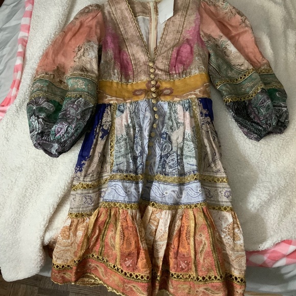 Zimmermann ANNEKE LANTERN MINI DRESS - Picture 6 of 6